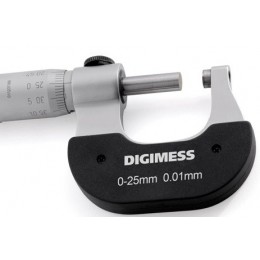 Micrômetro Externo para Canhotos Capacidade 25-50mm Resolução de 0,01mm Digimess 110.456