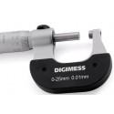 Micrômetro Externo para Canhotos 25-50mm / 0,01mm Digimess 110.456